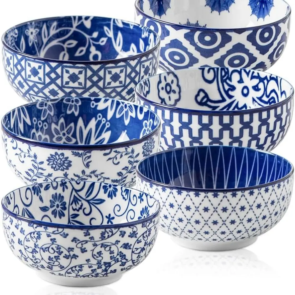 

Ceramic Mini Dipping Bowls - 4 Oz Small Dessert Bowl Set - 3.5 Inch Porcelain Bowls for Side Dishes, Snack, Yogurt, Appetizer -