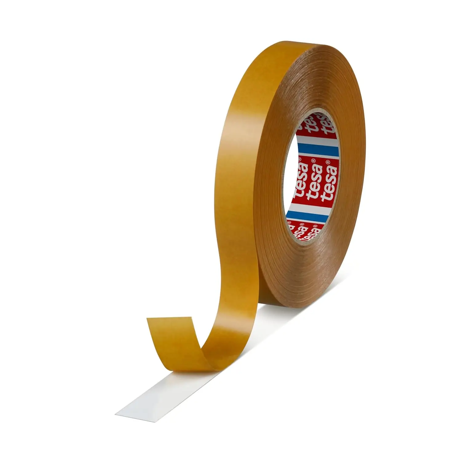 

White Double-Sided PVC Film Tape, 1 in x 60 yd Roll for Strong Adhesion and Versatile Use