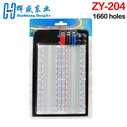 ZY-204 1600pts Protoboard 4 Bus Test Protoboard Complete Kit Breadboard Kit Professional