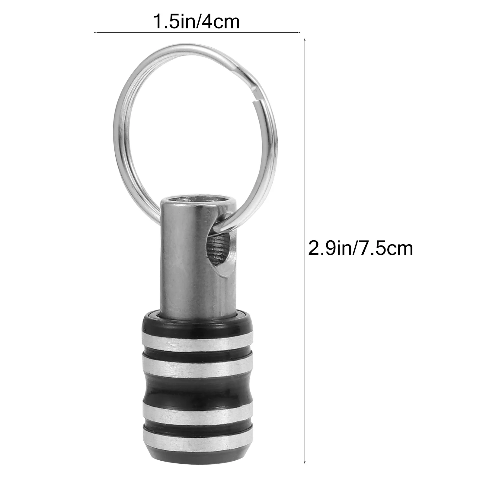 5 قطعة ملحقات سلسلة المفاتيح مقاومة للصدأ مقاومة للاهتراء المدمجة المحمولة حلقة تسلق مرفق السلس الشريحة مفك فتاحة الزجاجات #4
