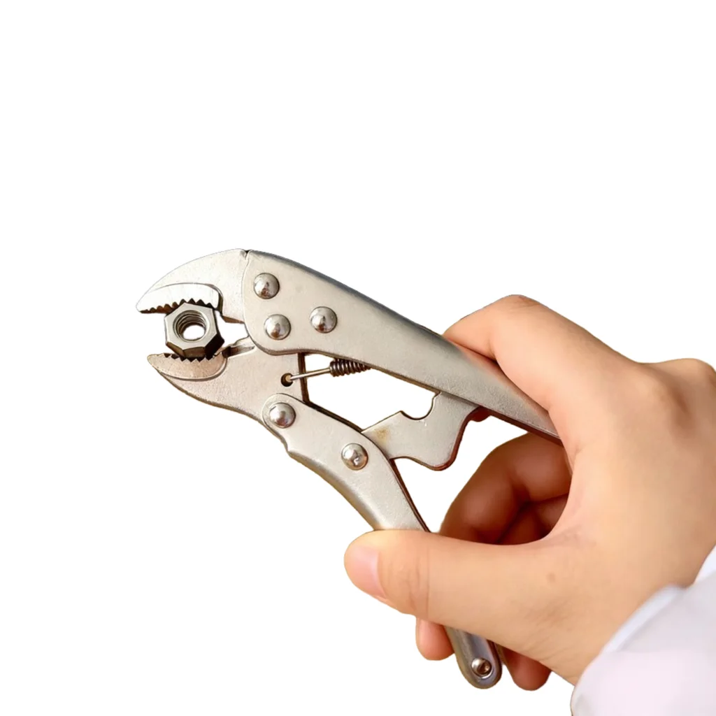 Heavy Duty Locking Pliers with Adjustable Metal Face Clamp for Woodworking and Welding Repairs - Multifunctional Pressure Pliers