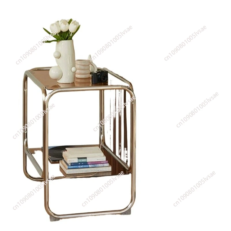 

Vintage Nightstand Side A Few Creative Sofa Side Cabinet Glass Transparent Small Table Small Coffee Table Furniture
