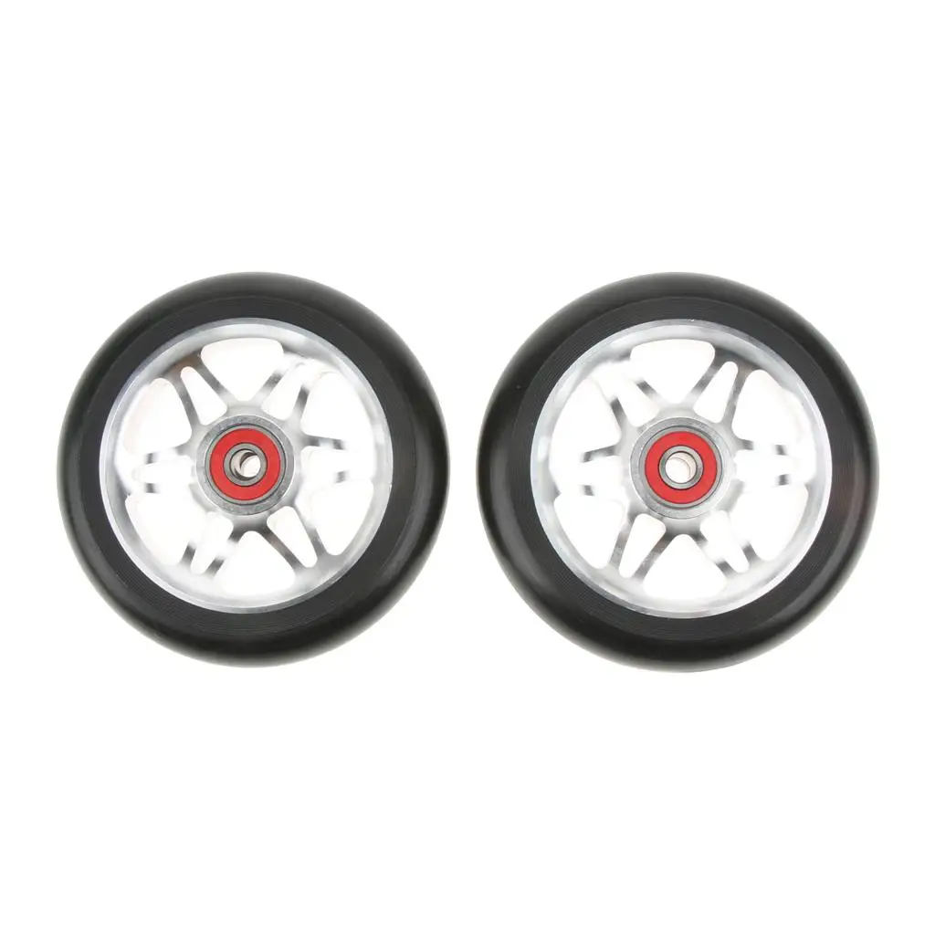 1 Pair Scooter Wheels with Bearings for Adults And Children 110