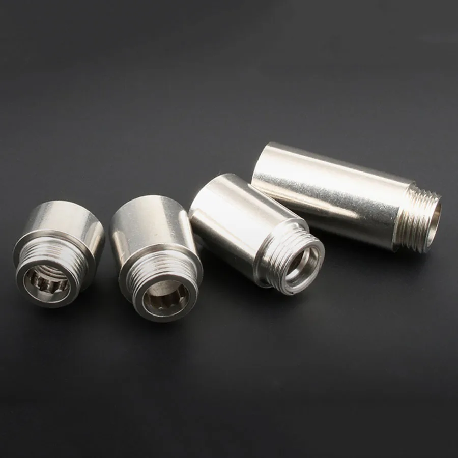 1/2" Stainless Steel Female And Male Thread Angle Valve Hexagon Extension Joint Water Pipe Fittings image 3