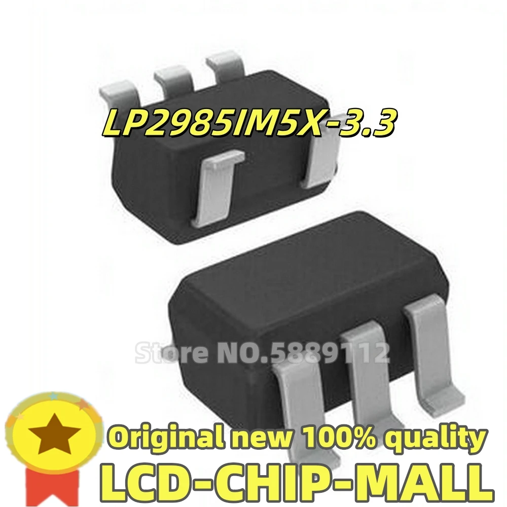 

100PCS LP2985IM5X-3.3 LP2985IM5X LP2985IM5 LP2985 SOT23-5 IC 100% quality