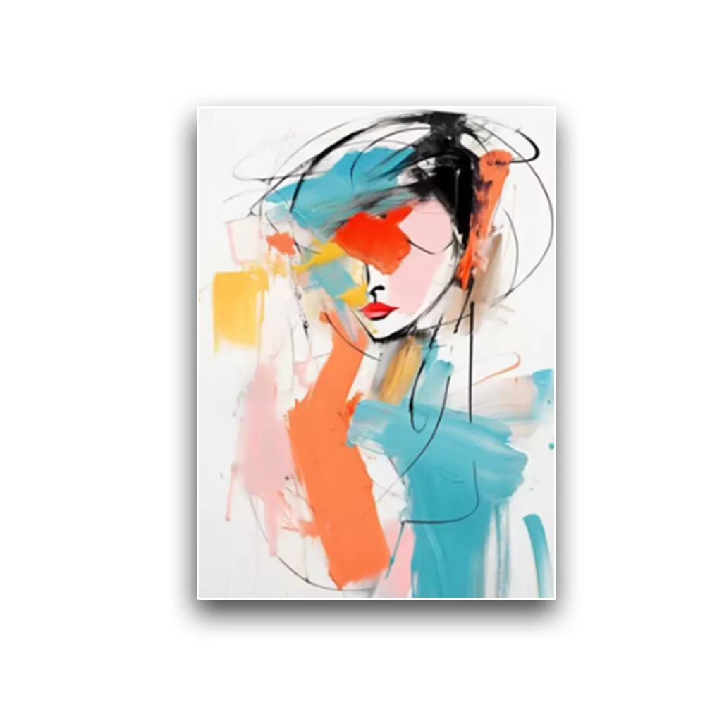 

100% Hand-Painted Oil Paintings Abstract Ballet Poster Dancing Girl Wall Art Cuadros Pictures On Canvas Figure Home Room Decor