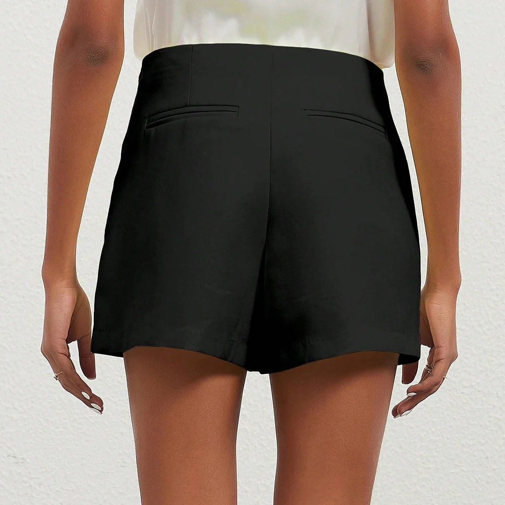 Women Casual Skorts Solid Tone Asymmetrical Cut Polyester Fabric Moderate Elasticity Spring Summer Autumn Winter