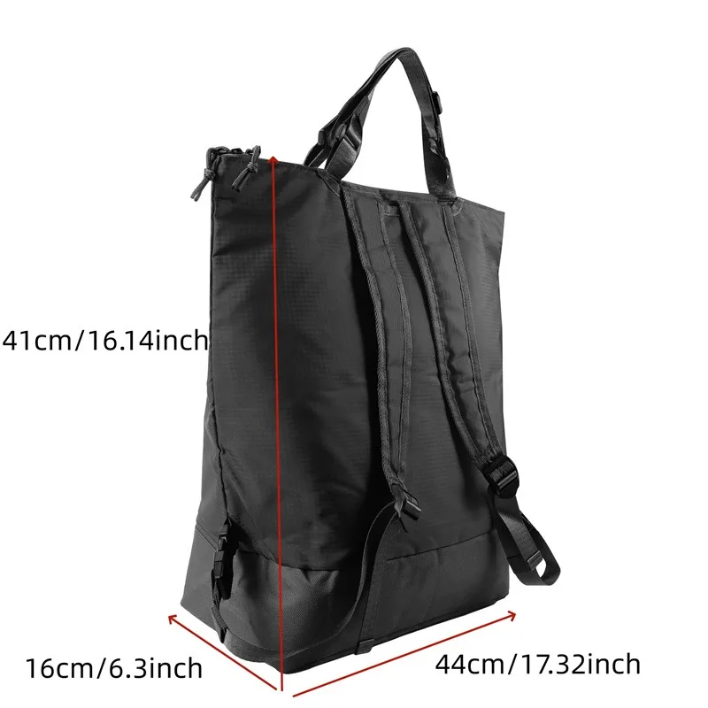 Fashion Men Backpack Waterproof Nylon Unisex Cool Large Capacity Gym Bag Travel Trend School Bags Multi-function Long Handle