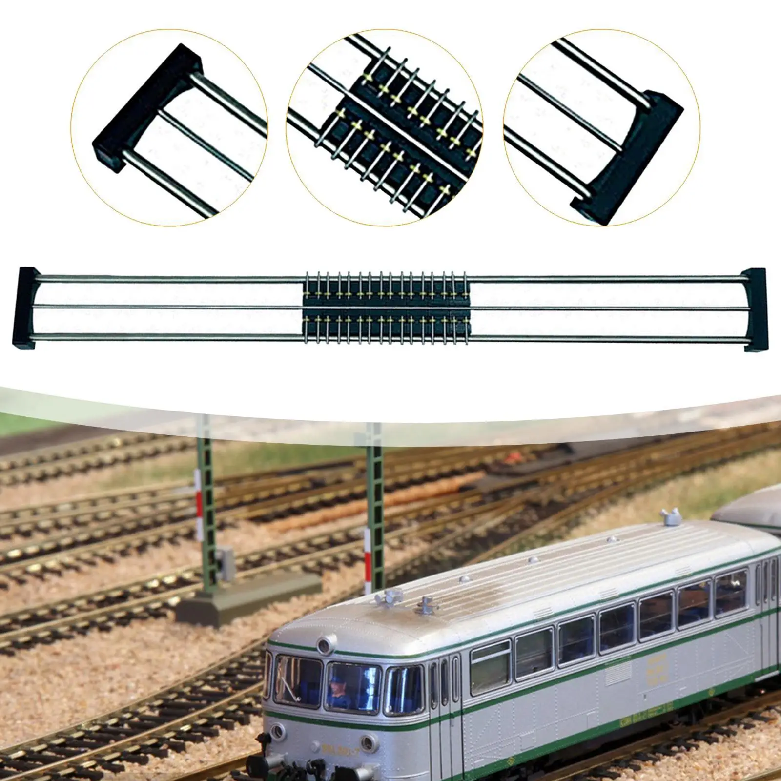 Professional Track Roller Test Stand for Ho Scale Model Trains 50cm Metal Bench Realistic Bearing DIY Kids Gifts