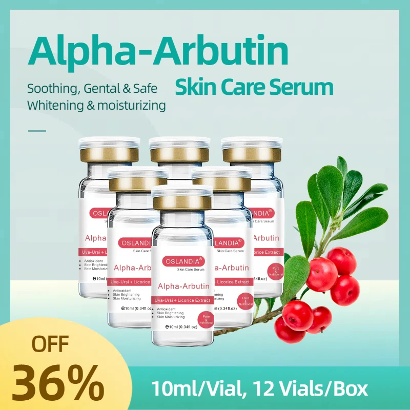 

Oslandia Alpha-Arbutin Uva-Ursi Экстракт солодки Антиоксидантная сыворотка для ухода за кожей лица Осветляющая укрепляющая увлажняющая эссенция для лица