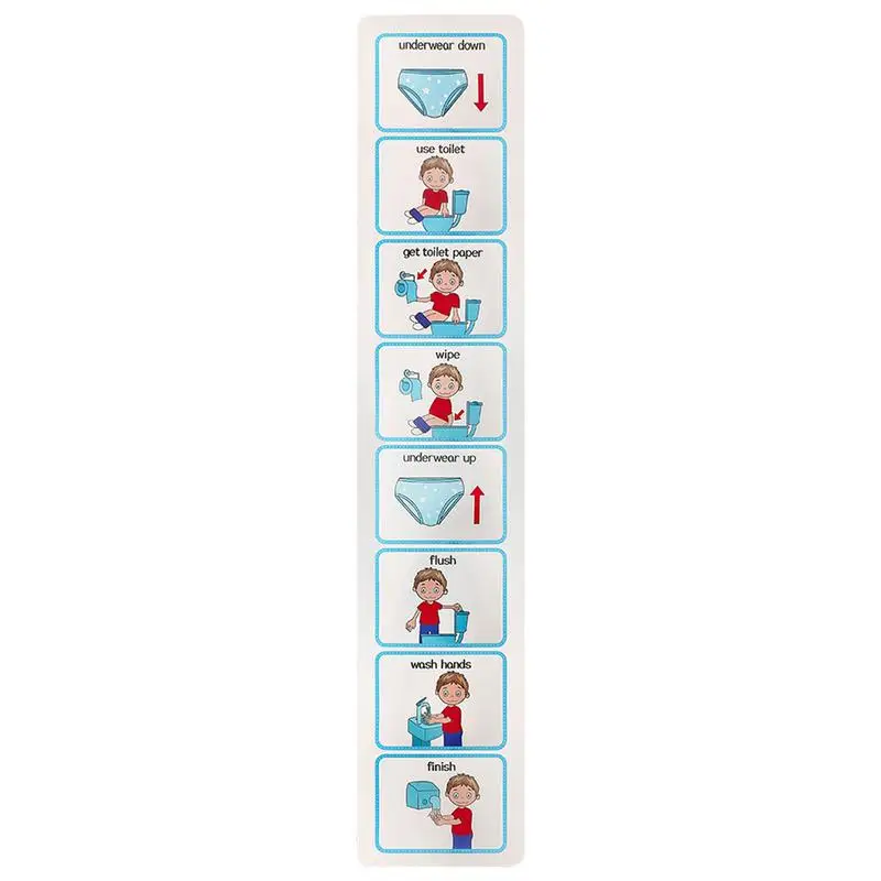 Potty Training Visual Schedule Toilet Chart Schedule Sticker Cards For Visual Aid Special Ed Speech Delay Non Verbal Children