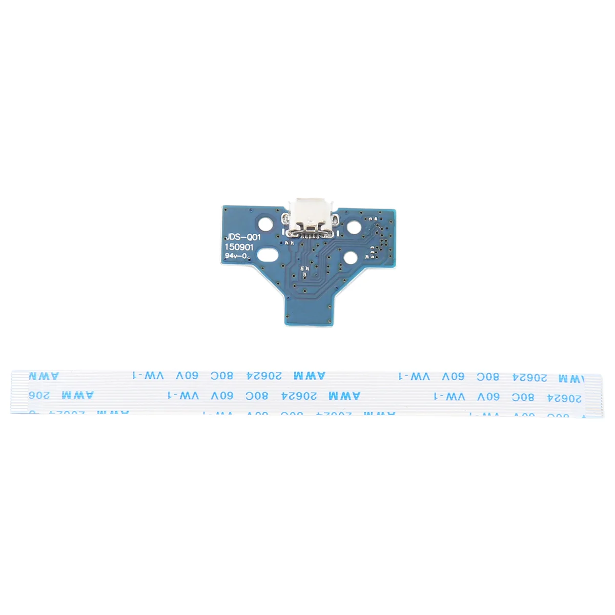 Practical 2 Sets For Playstation 4 for PS4 Controller Replacement Parts With 14 Pin Cable USB Charging Port Socket Board JDS-001