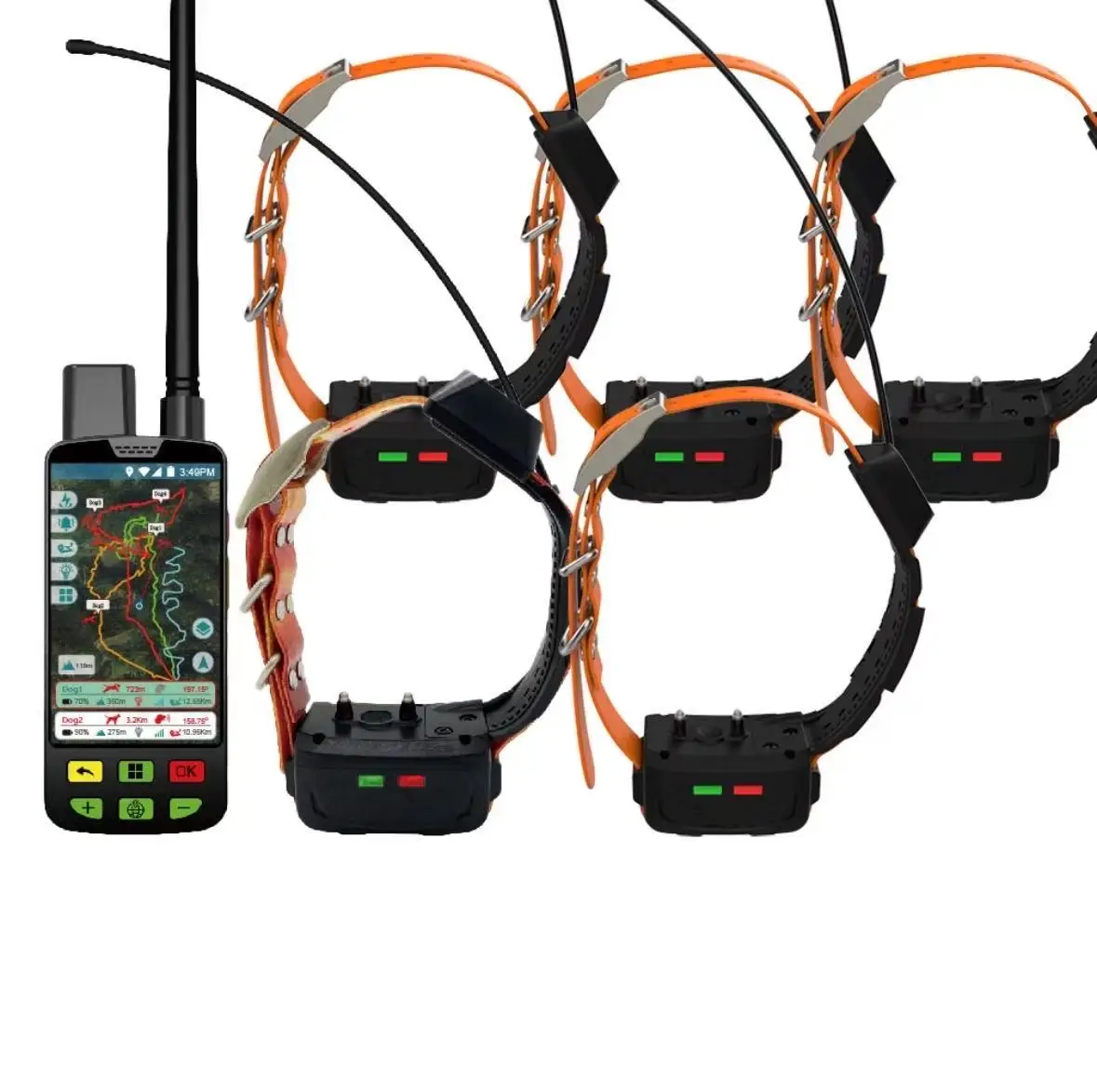 ESEEK Low-Power 4G VHF Dog  Navigator ROHS Certified Bluetooth Enabled Long Distance IP68 Waterproof For Mountain Hu