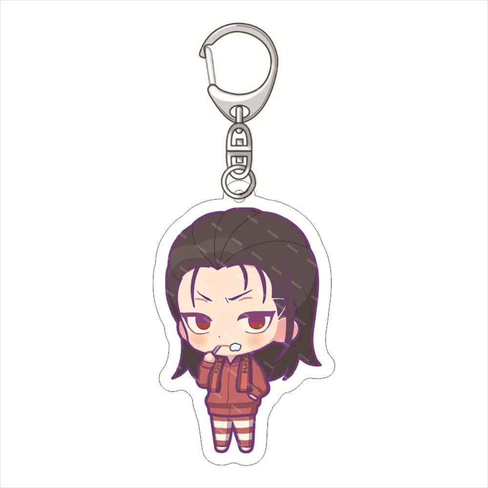 New Anime BLUE LOCK Figure Acrylic Keychains Chigiri Hyoma Bachira Meguru Character Clerk Series Key Chains Fans Christmas Gifts