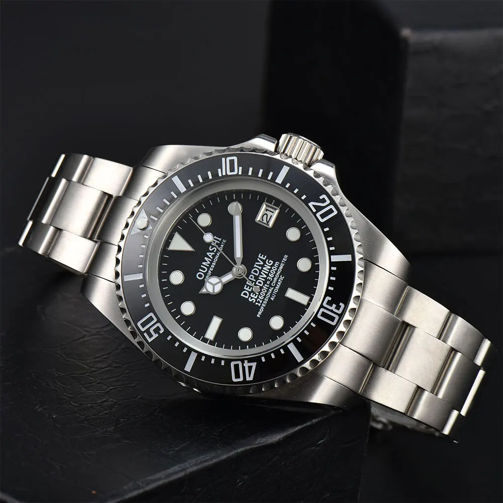 Herrenuhr, 44 mm, NH35, automatische mechanische Uhr, hochwertige Uhr, Saphirglas, wasserdichte Uhr, NH35-Uhr mit Uhrwerk