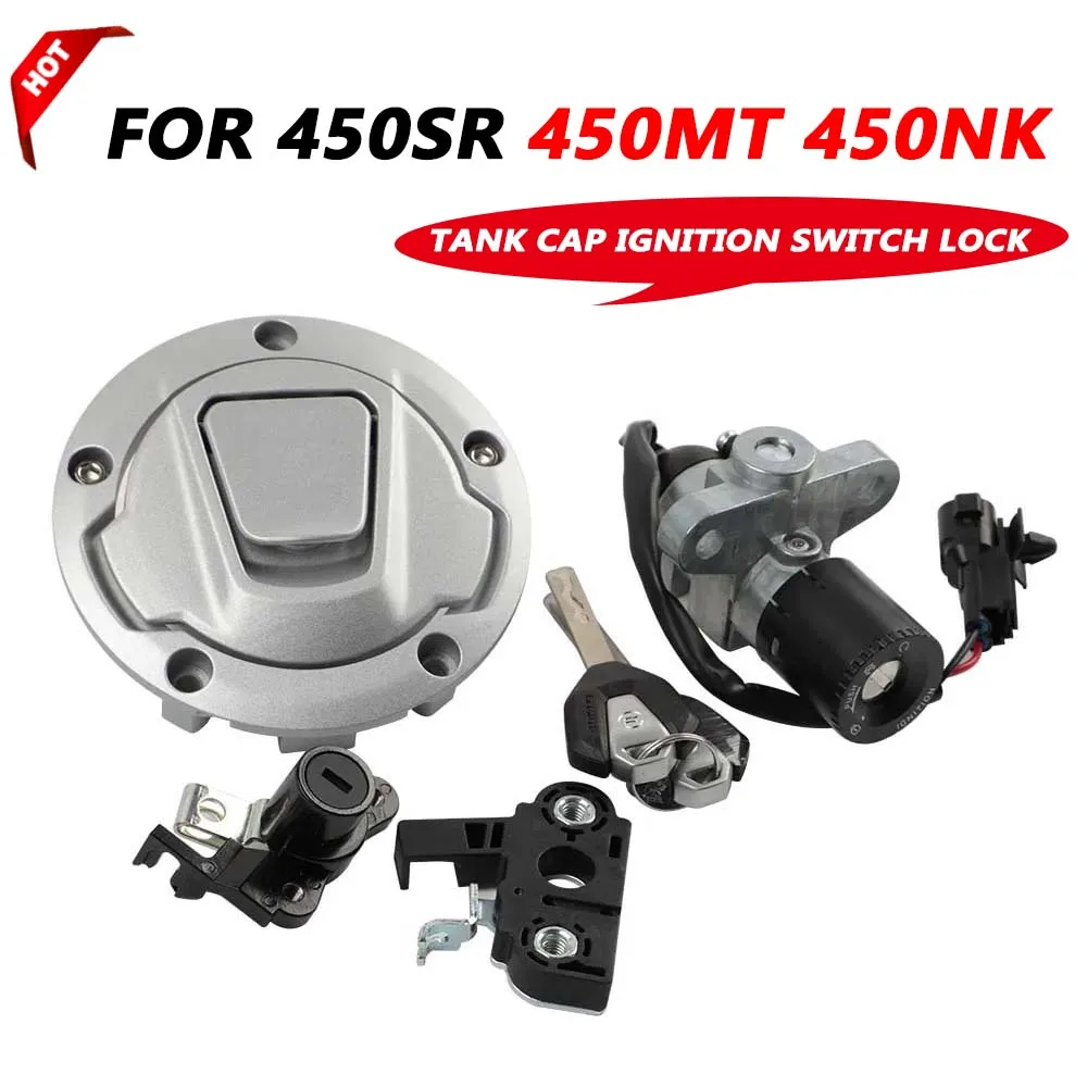 For CFMOTO CF MOTO 450SR 450NK 450MT SR450 SR 450 SR MT NK Motorcycle Accessories Ignition Switch Fuel Gas Cap Seat Lock Key Set