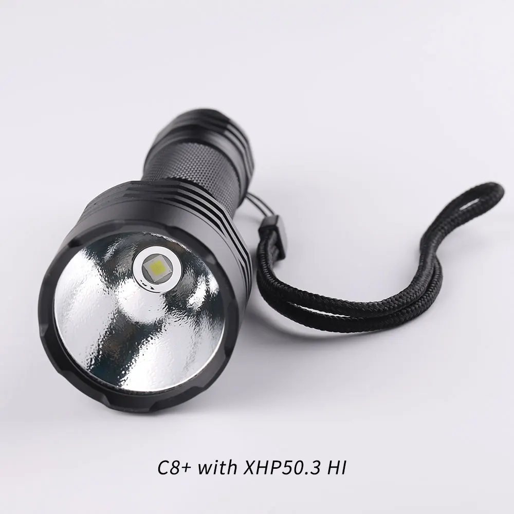 Convoy C8 Plus XHP50.3 HI Led High Powerful Flashlight 12 Groups Linterna Bike Torch Camping Fishing 18650 Flash Light Work Lamp