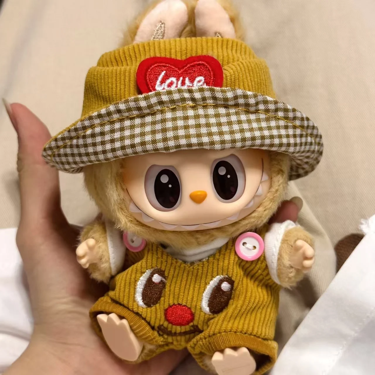 

Clothes for Labubu Plush Labubu Doll Clothes Set - Fashion Outfit with Belted Pants & Stylish Accessories