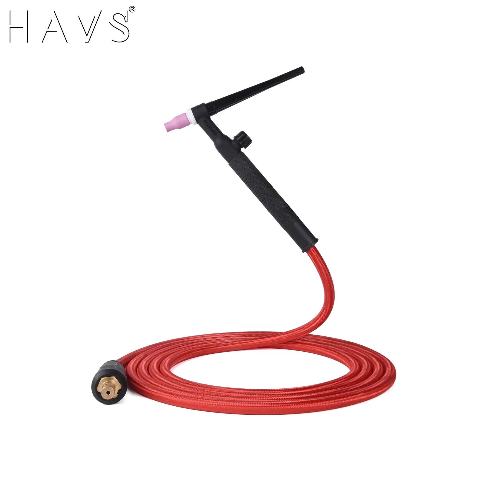 

3.8m(12.5ft)/7.6m(25ft) TIG WP9 Welding Torch Series w/ Dinse LDT-917F Connector Power Cable Red Gas Hose