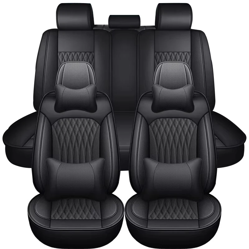 

Leather Car Seat Covers for Hyundai Getz Accent 2008 Santa Fe Tucson Elantra Creta Veloster Grand I10 Ioniq I10 Seat Protector