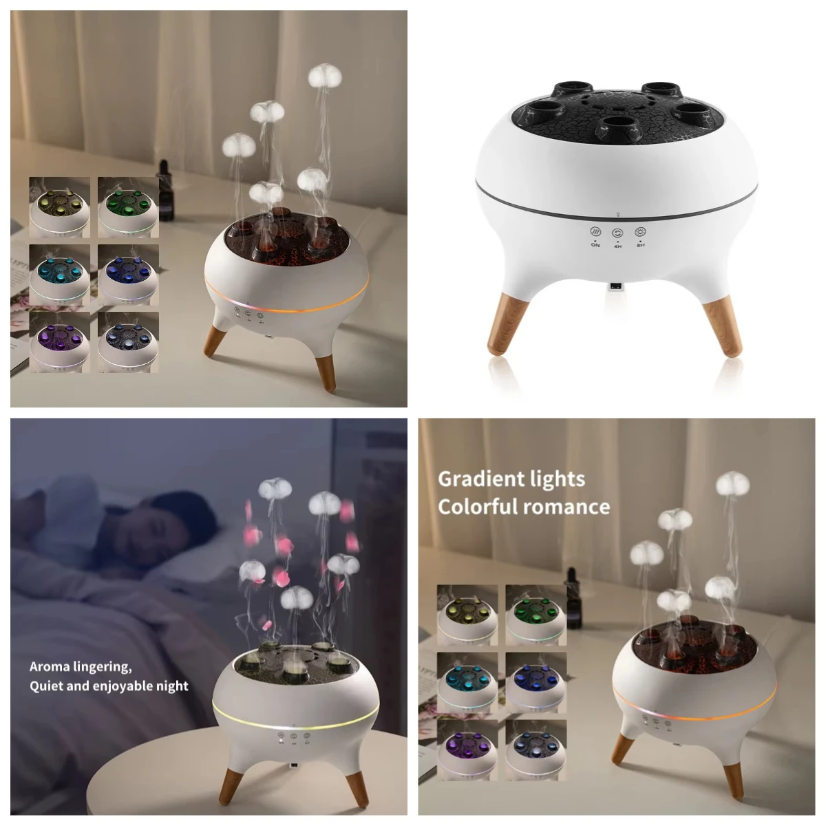 Portable Ultrasonic Humidifier Aroma Diffuser with Remote Control for Home Car
