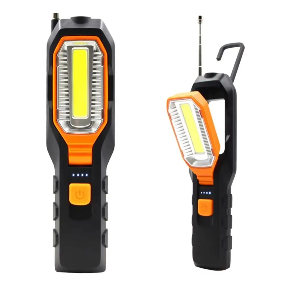 

Strong LED COB Work Light Handheld Floodlight USB Rechargeable Portable Camping Repair Emergency Flashlight with Magnet Hook
