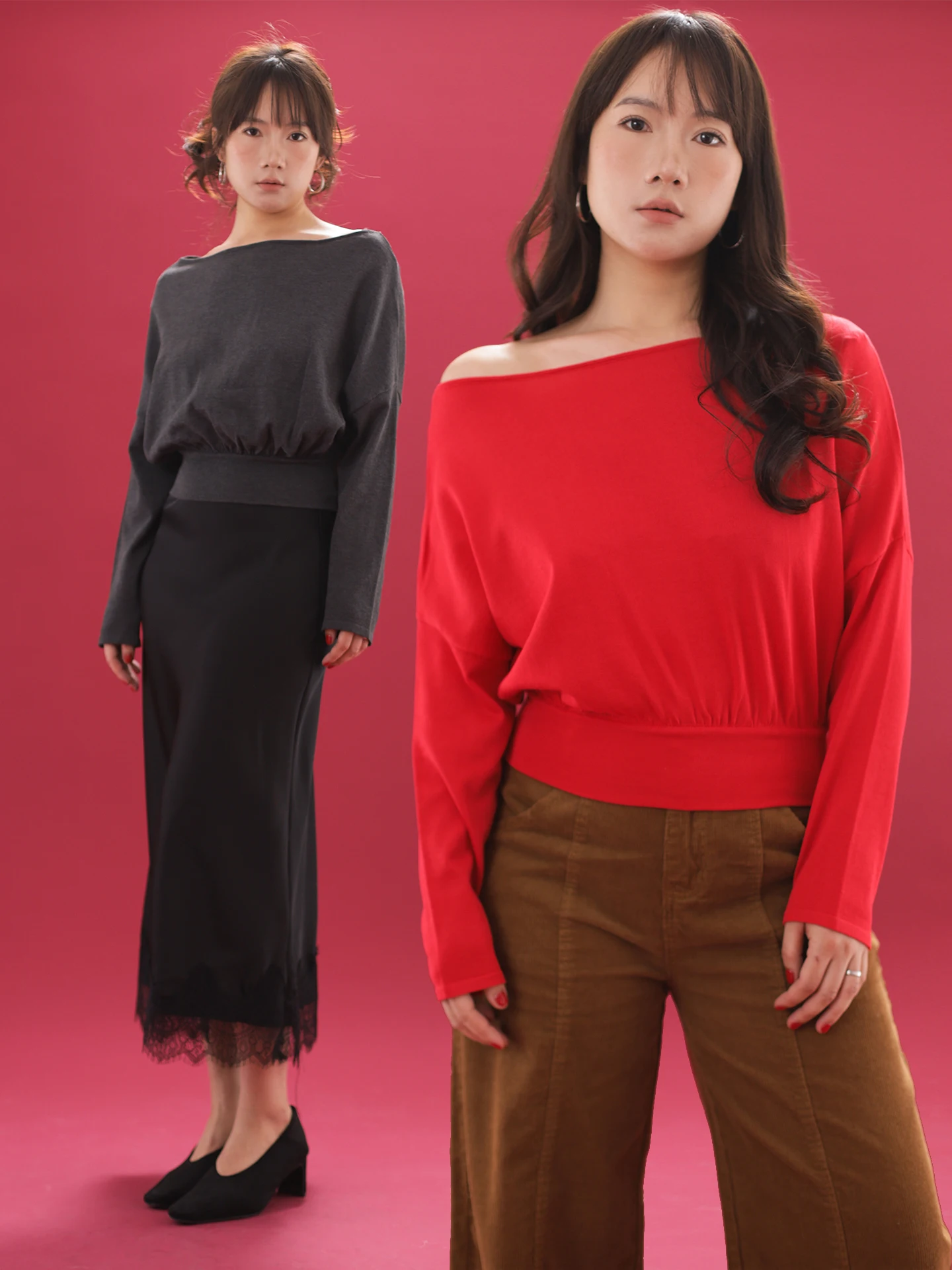 

Вязаный свитер с рукавами «летучая мышь» двухцветный, приталенный, повседневный, свободного кроя, с длинными рукавами, для ранней весны