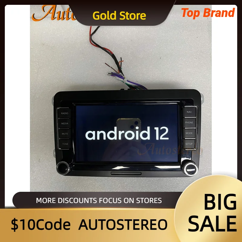 7‘’ Android 14 Carplay Car GPS navigation For VW/Toyota/Nissan/Ford/KIA/Hyundai/BMW Head Unit Radio Universal Multimedia Player