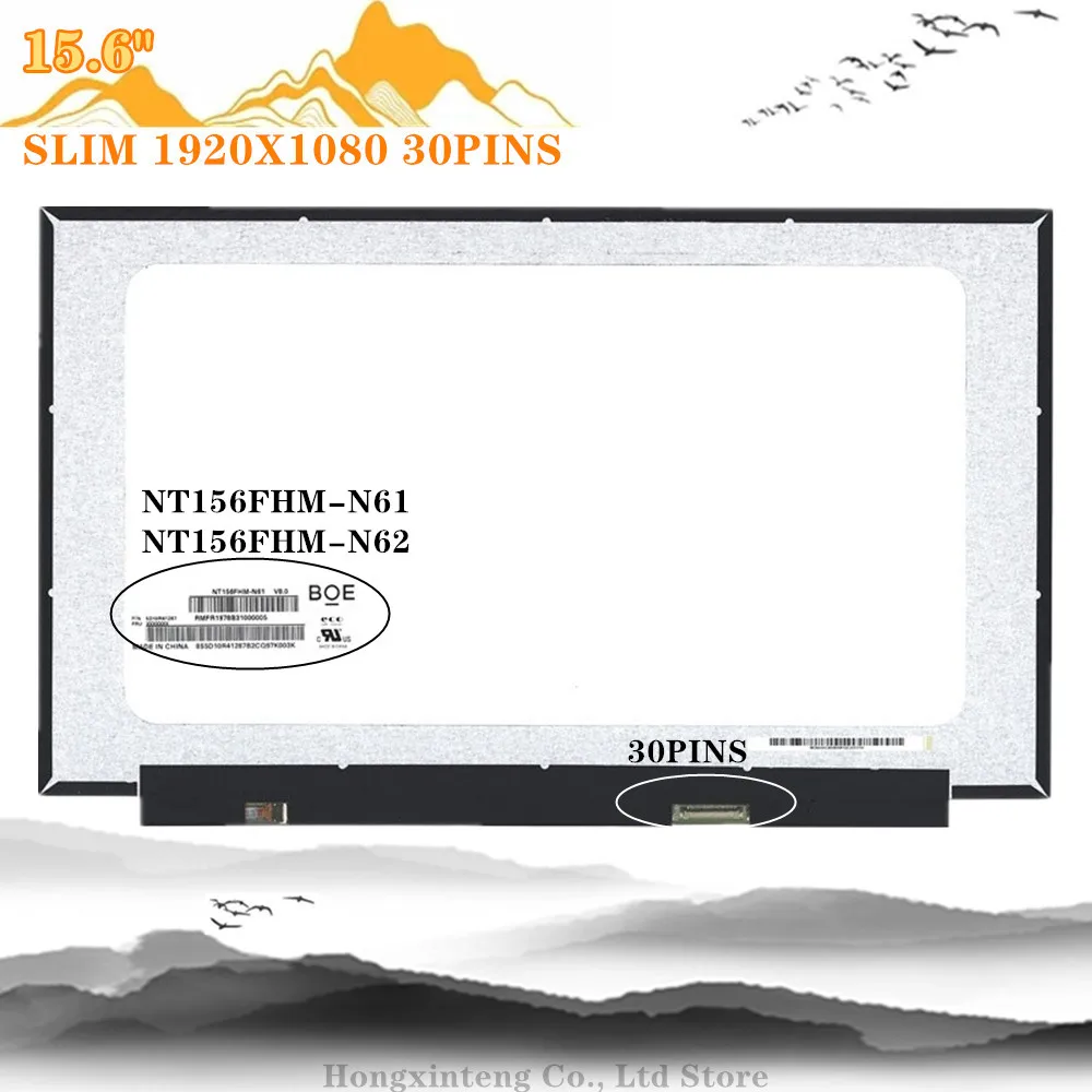 FREE SHIPPING NT156FHM-N61 V8.0 FIT B156HTN06.1 N156HGA-EA3 Rev C2 15.6