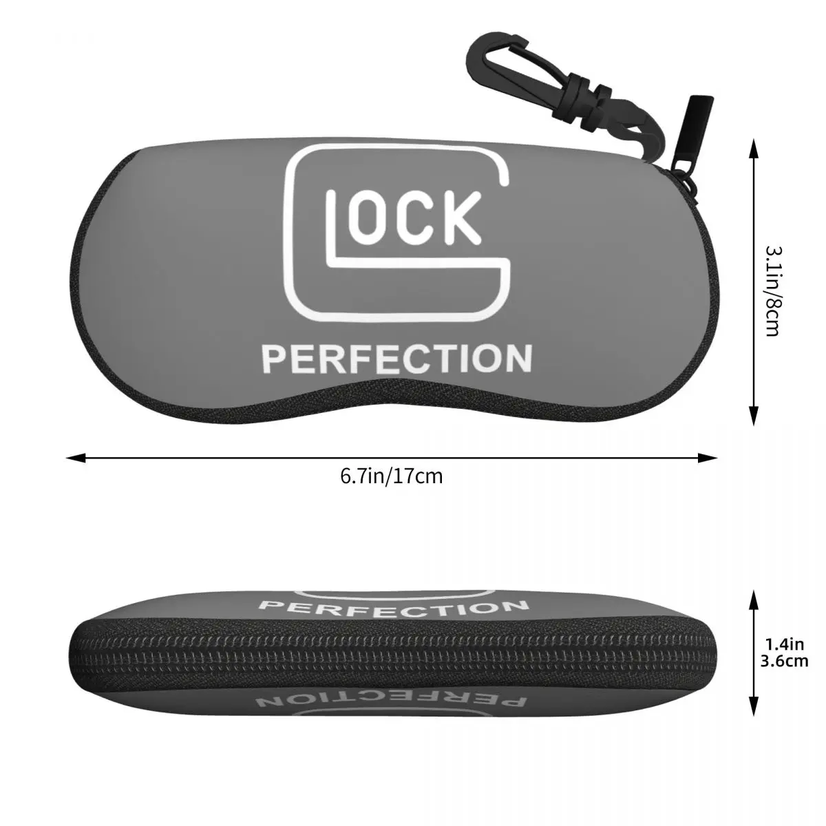 Custom Tactical Glock Shooting Sports Shell Eyeglasses Case Women Men Cool Glasses Case Sunglasses Box Pouch