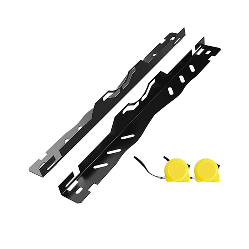 A30P-Front End Alignment Tool For Car, 2 Pieces Wheel Alignment Tool Kit With Heavy Duty Toe Alignment Plates Tape Measures
