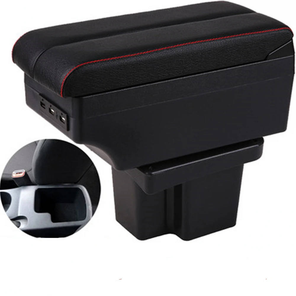 For KIA Cerato Forte armrest box central content box interior Armrests Storage with USB interface