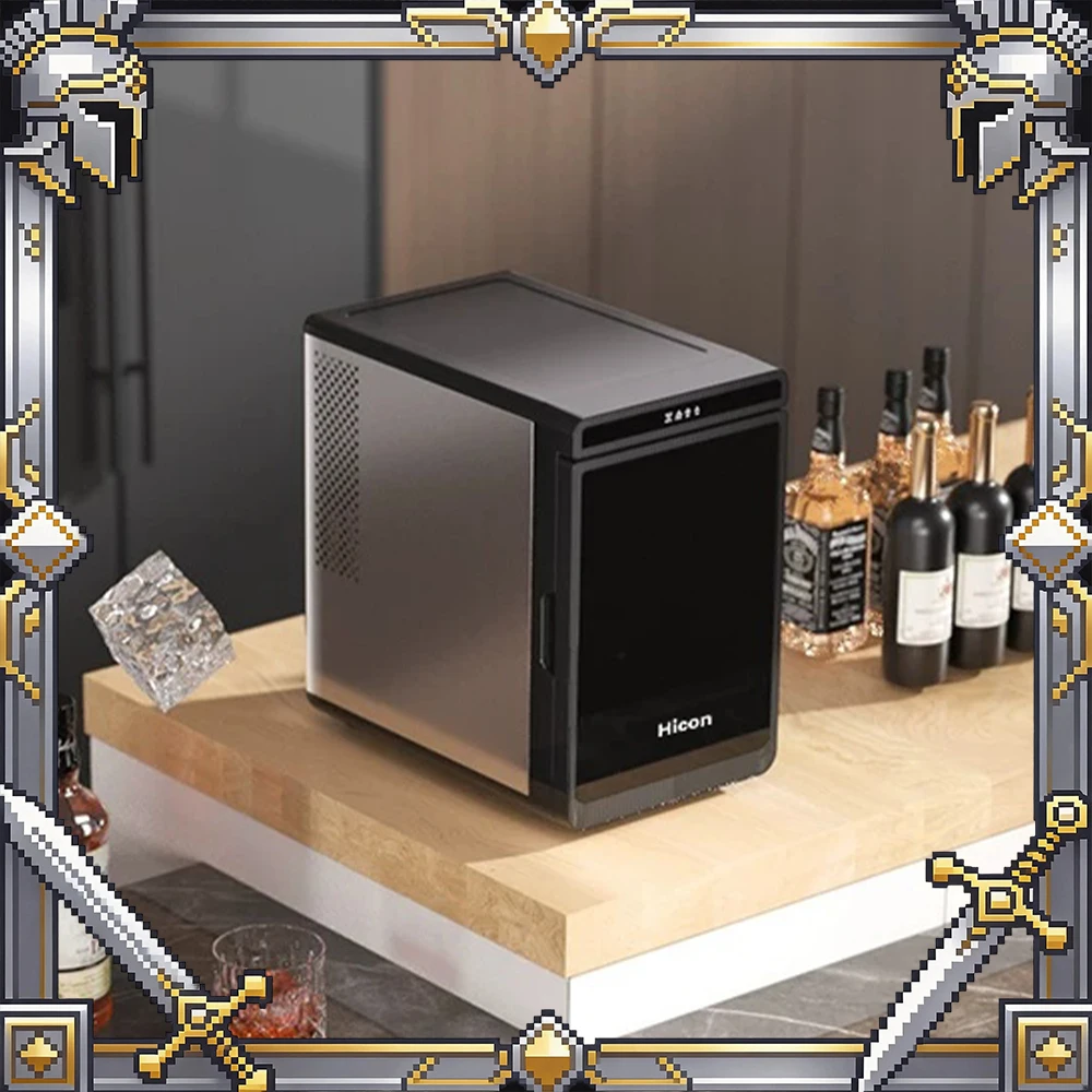 Nostalgia Electrics HZB-25PLUS Ice Machine Efficient Rapid Cooling Process Desktop Ice Maker Infrared Real-Time Sensor For Gifts