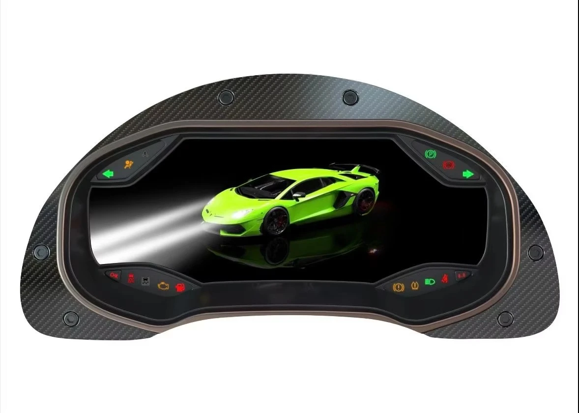 Digital LCD Dashboard Instrument Cluster with USB Connection and 1 Year Warranty for 2003-2014 for Gallardo Retrofit