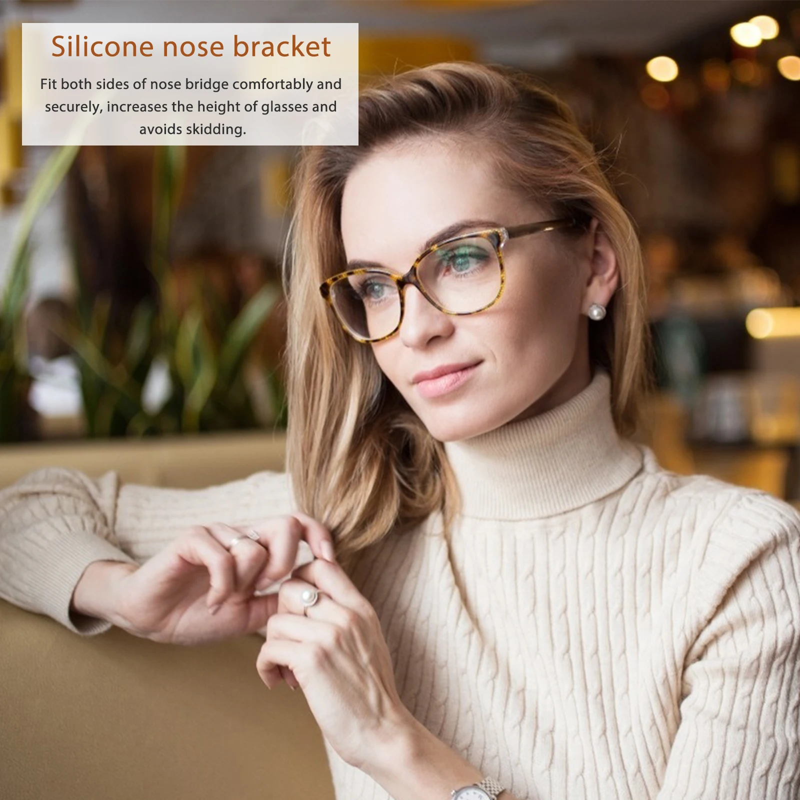 

Eyeglass Nose Pads Silicone Anti-Slip Glasses Cushion Comfortable Lightweight For Sunglasses Eyeglasses Spectacles Plastic