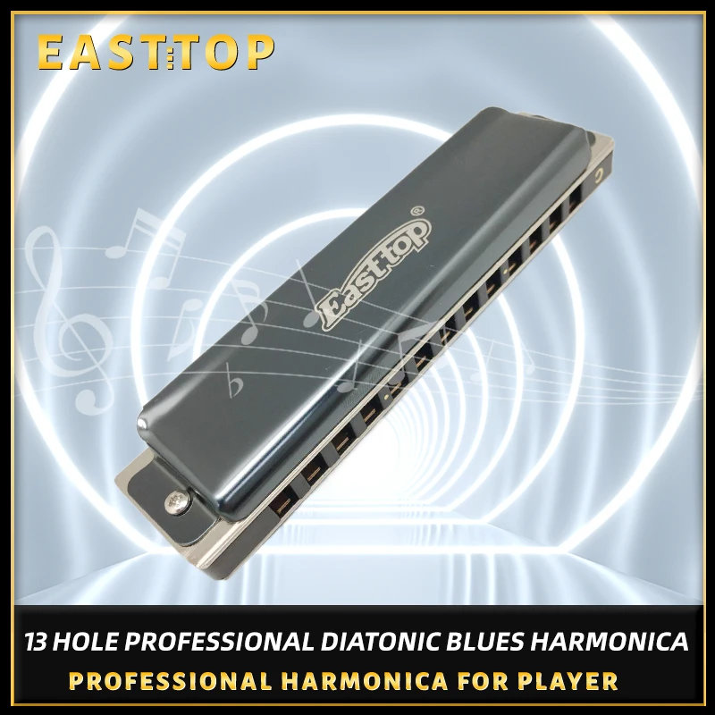 

Lucky13 Mouth organ 13 Hole Professional diatonic Blues harmonica,for beginner,player,gifts Richter Tuning