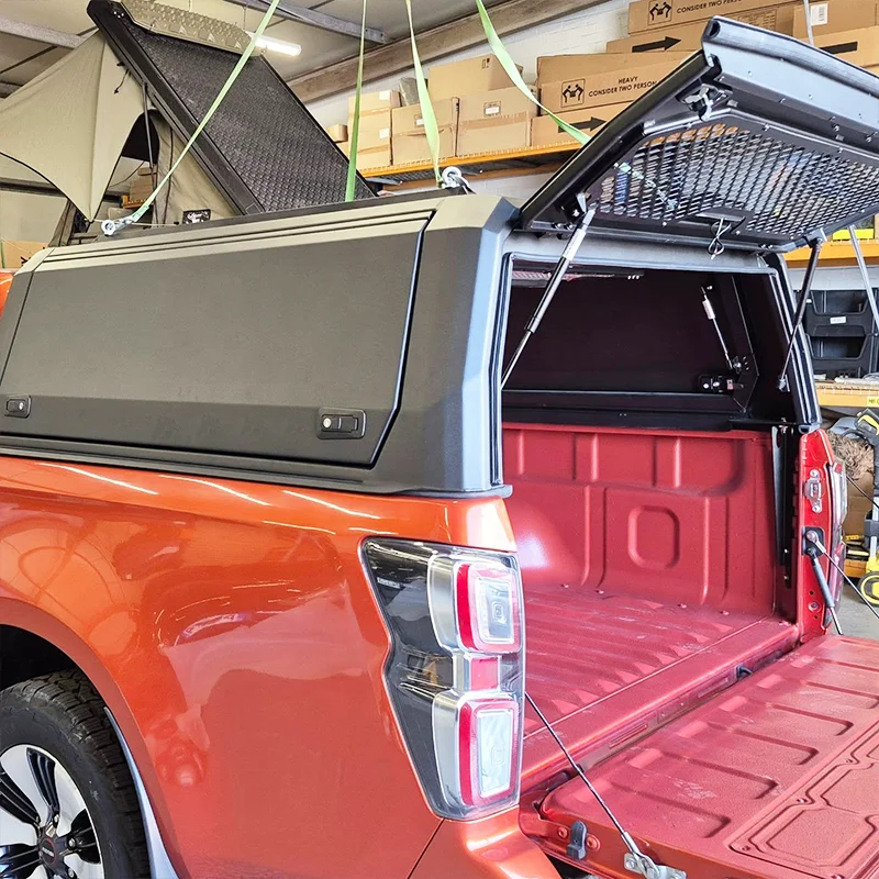 EXTREME Short Bed Pickup Canopy for Urban Use  Compact Aluminum Hardtop for Chevy Colorado, Saves Space & Enhances City Style