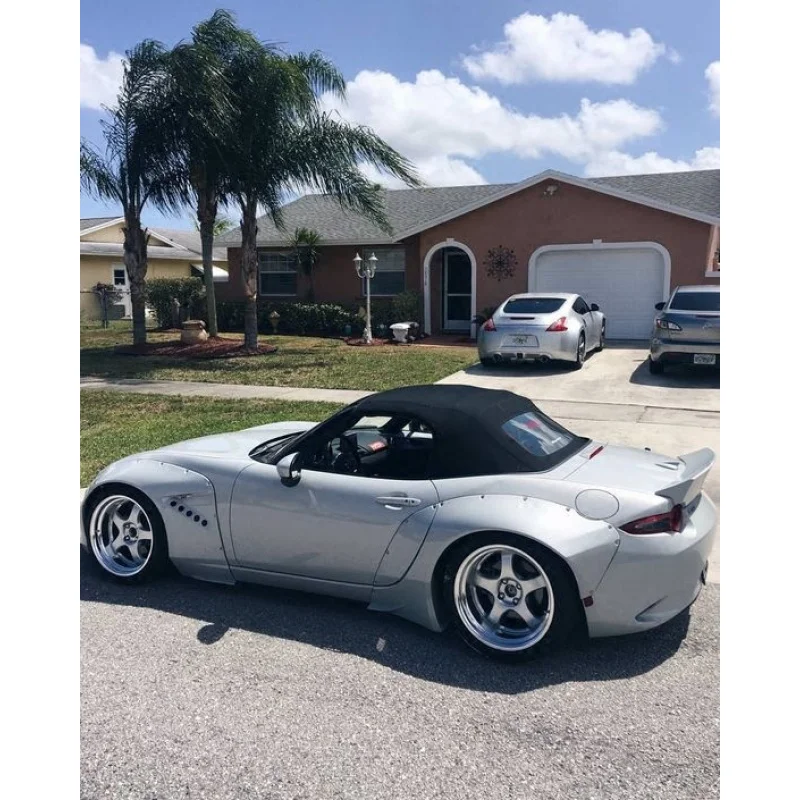 For Mazda Miata MX5 ND | Rocket Bunny Wide Body Kit Full Set | Spoiler + Front Fender + Rear Fender Flare