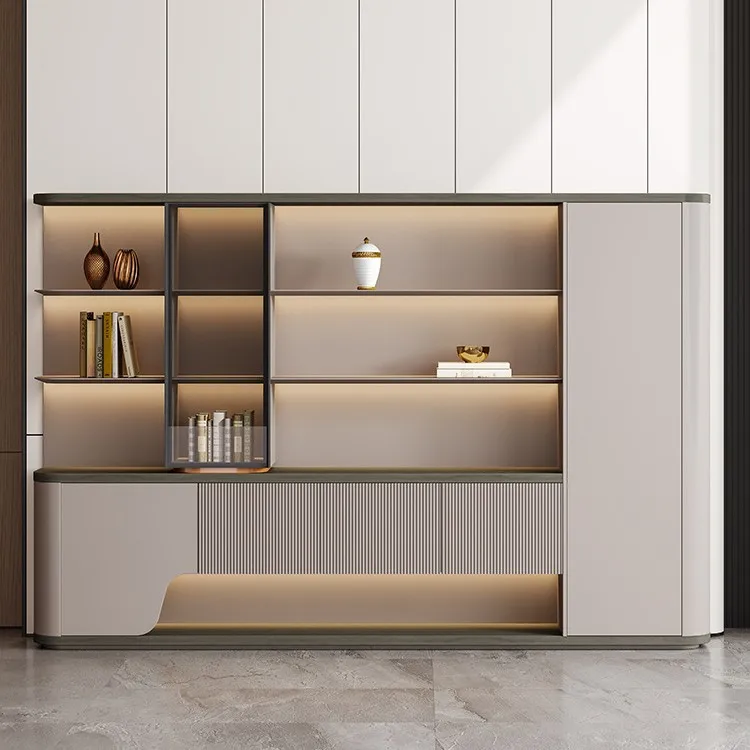 Boss light luxury background cabinets floor-to-ceiling filing  information cabinets office  storage cabinets large bookcases
