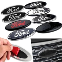 Para Ford Transit Ecosport ESCORT Fiesta Focus Ranger Mondeo Mustang Logo del coche capó de rejilla delantera insignia del maletero trasero emblema accesorio