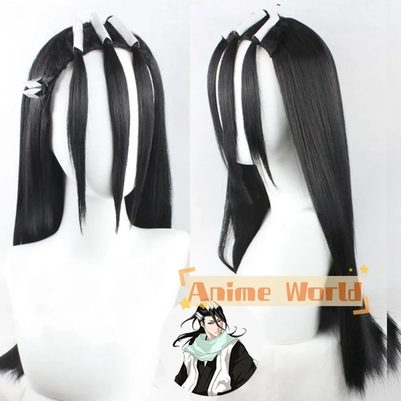 

Anime Byakuya Kuchiki Black Cosplay Wig Halloween Christmas Woman Men Adult Wig