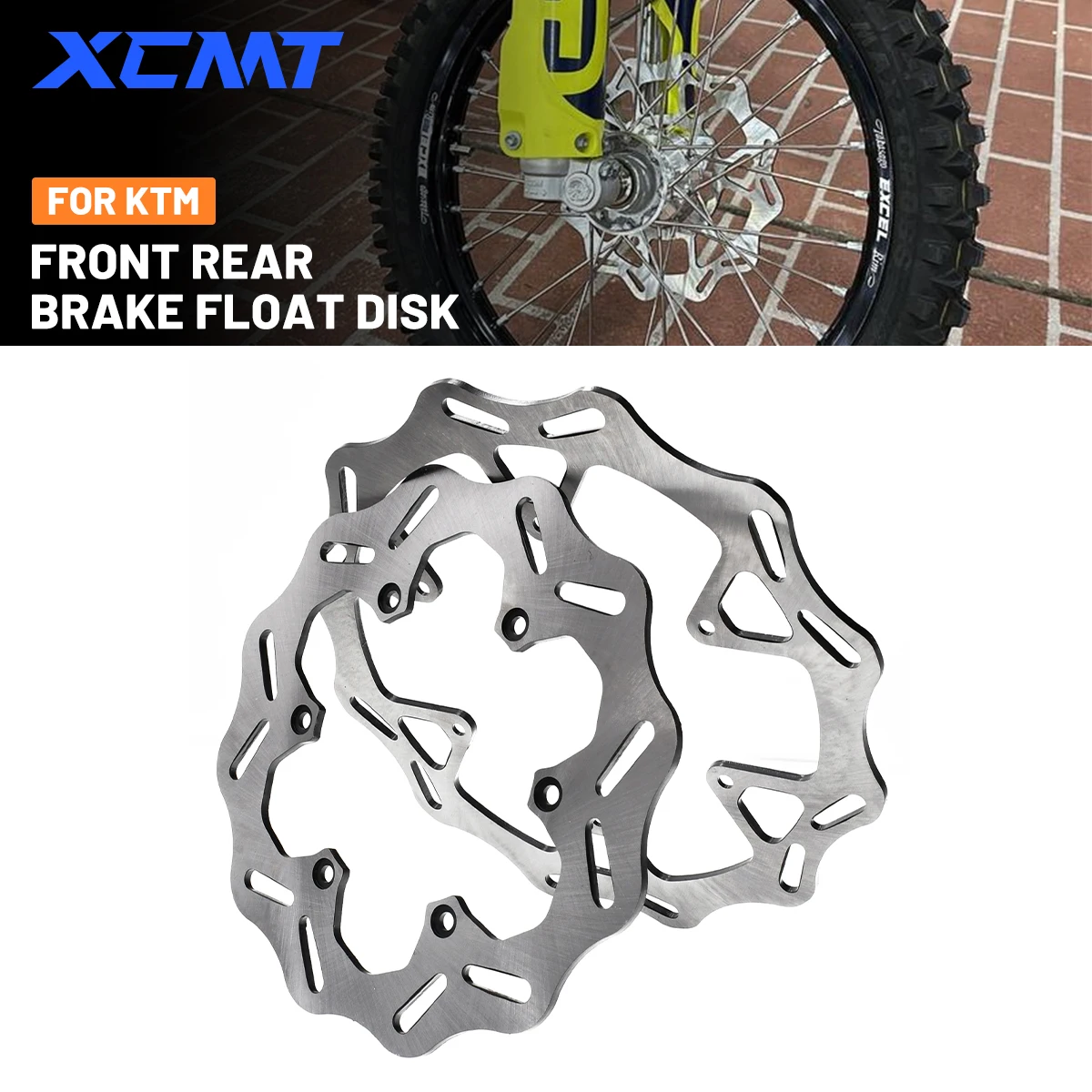 

260MM 220MM Front Rear Brake Disc Brake Rotor Disk For KTM SX SXF XC XCF XCW EXC EXCF For Husqvarna FE TE FC TC FX TX 1994-2023