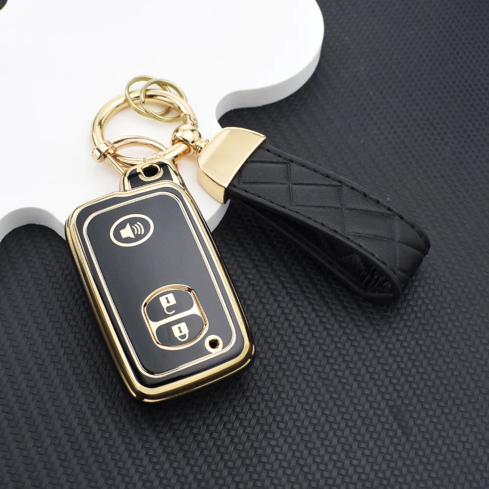 TPU Car Fob Key Case Holder Cover Shell for Toyota Camry Prius Land Cruiser Prado 150 Crown for Subaru Foreste XV Remote