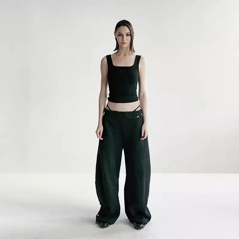 Badblood T-shirt American Spice Girls Tank Top Camisole Women's Sense Solid Color Short Slim Top