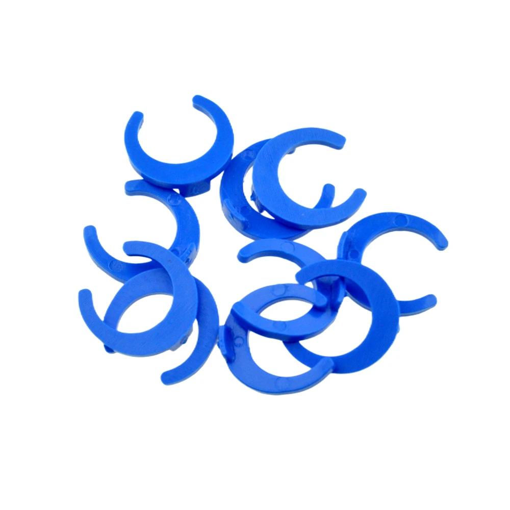 Abrazadera C Azul para purificador de agua, manguera OD de 1/4 \