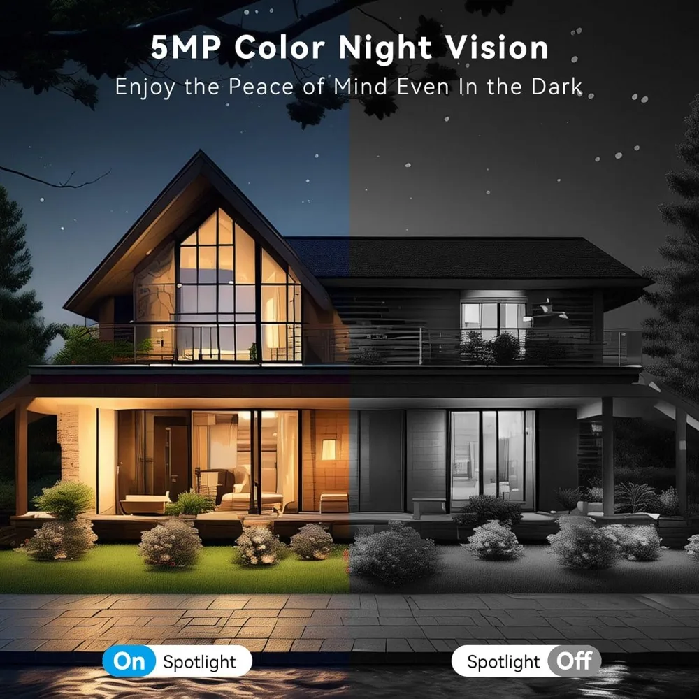 sistema de câmera de segurança doméstica externa