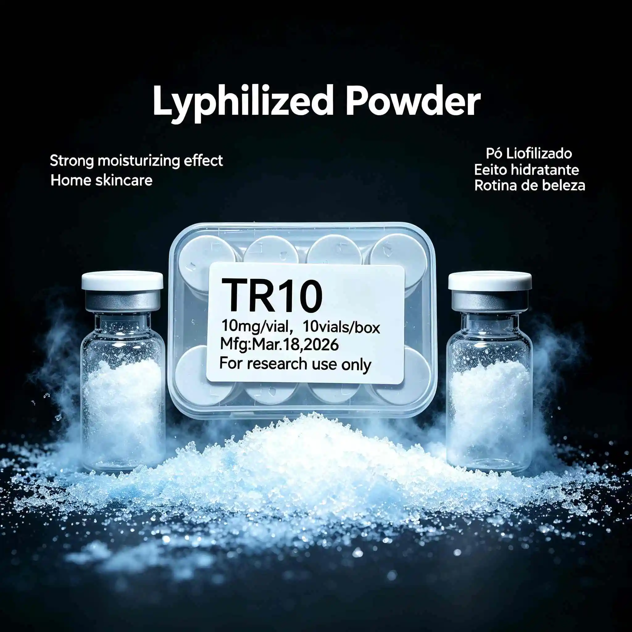 Lyophilized Powder Vial Set,Hydrating Facial Essence,Freeze-Dried Powder,Random Cap Colors,Date Subject to Actual Goods