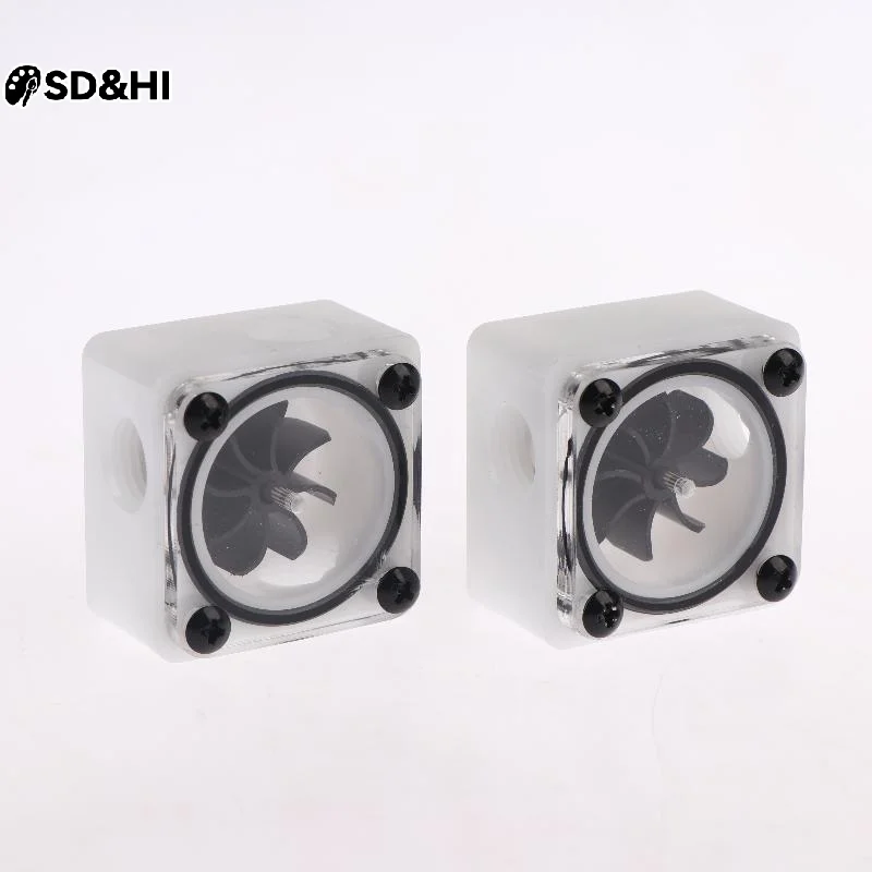 G1/4 Thread Water Cooling Flow Meter 2 Way Design Water Meter Indicator Bi Directional Meter Water Cooling System