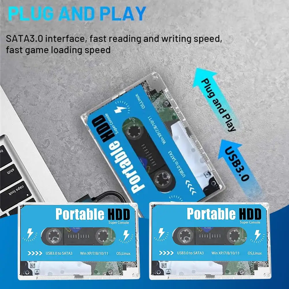 500GB Large Capacity Batocera Console Compatible With Mechanical Plug-and-play Game 3.0 Hard Consoles Drive USB Various Gam H3S1