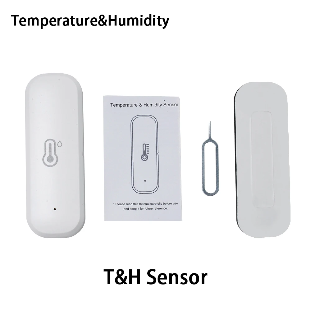 Altavoz inteligente con Wifi, dispositivo con Detector de temperatura y humedad, batería LRO V AAA, instrucciones reales